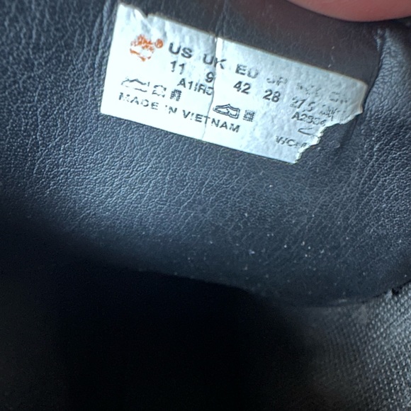 Timberland Eden Square/Flannery Sneaker Boot Black Nubuck Leather Lace Up 11 - Picture 8 of 8